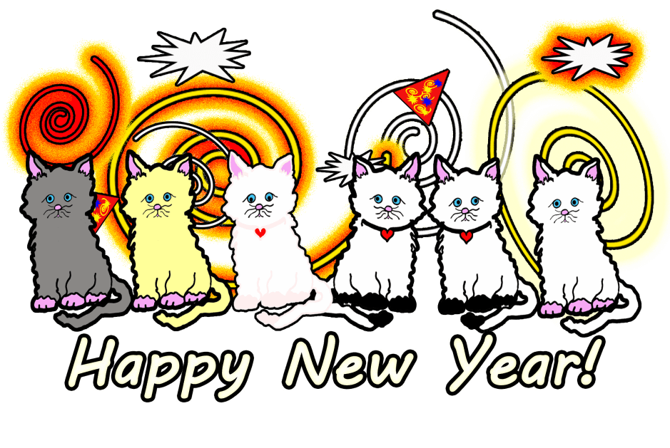 New Year Kitties